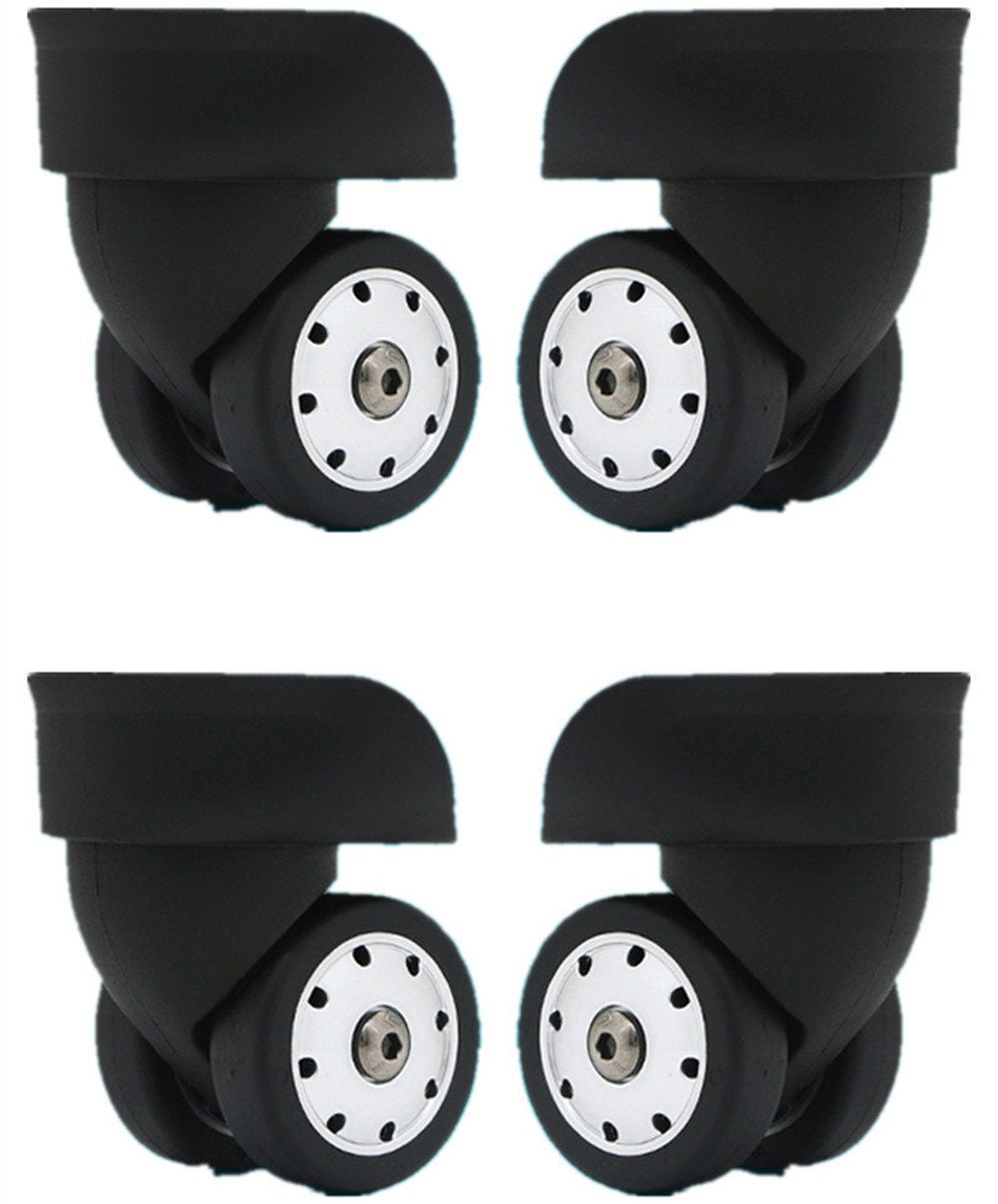 Replacement Luggage Wheels W046# S Size (Di Long) Replacement Plastic Wheels/Luggage Spinner Wheels (2 Pair/Set)