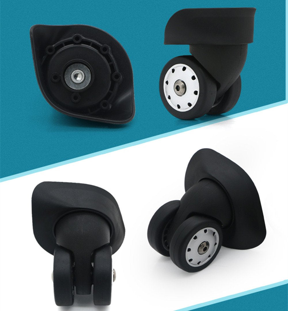 Replacement Luggage Wheels W046# S Size (Di Long) Replacement Plastic Wheels/Luggage Spinner Wheels (2 Pair/Set)