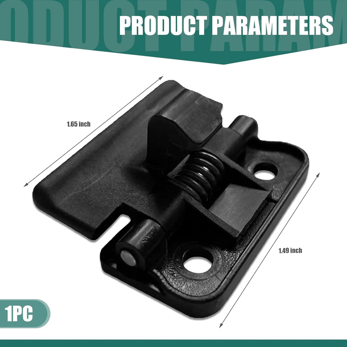 1 PC Car Center Armrest Lid Buckle, 1.49" x 1.65" Center Console Lid Lock Accessory, Accurate Matching Original Replacement Part 58908-12080, Compatible with 4runner Yair Models (Black)