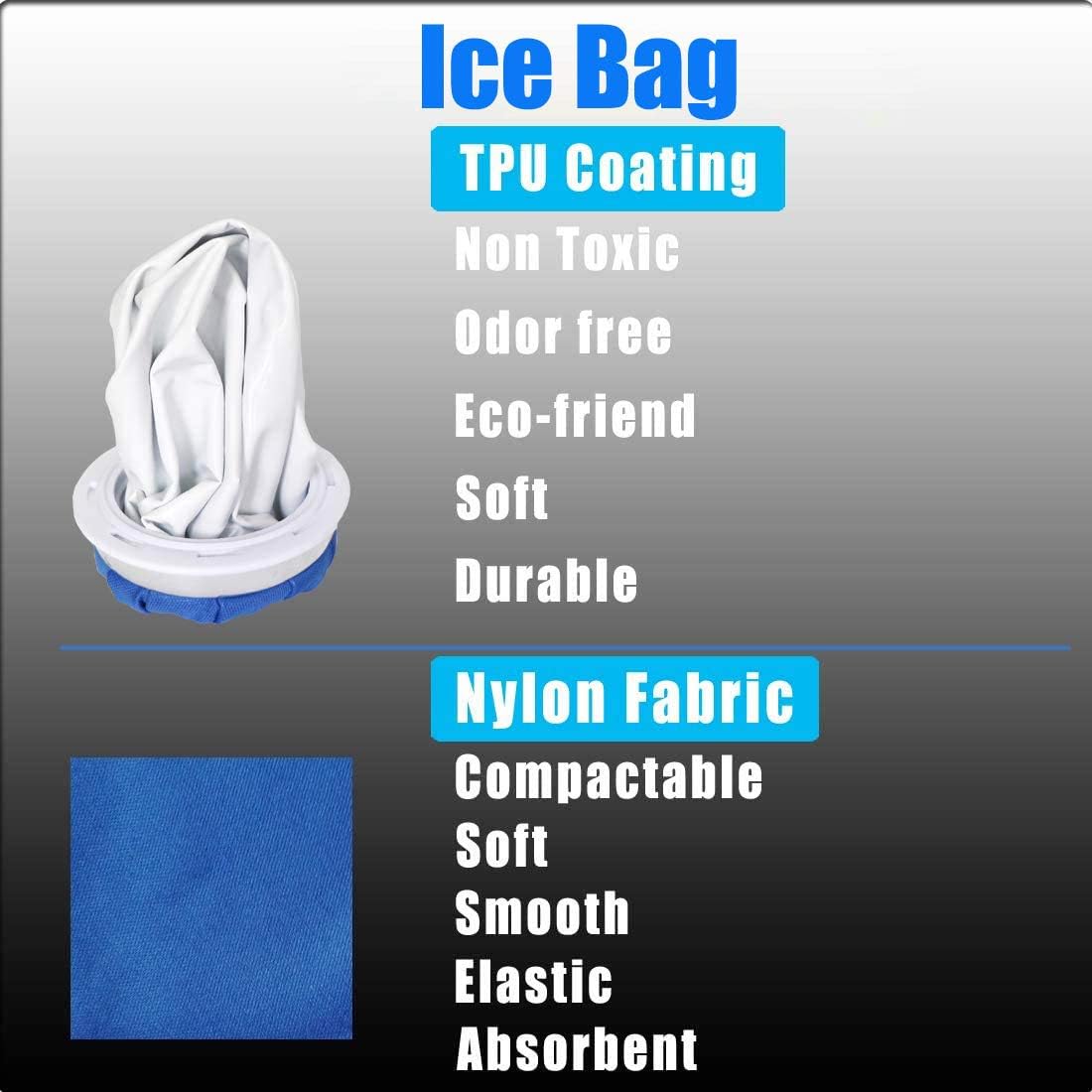 Ice Bags for Injuries Reusable Leak-Proof Ice Packs for Injury Hot Cold Therapy for Head Knee Ankle Face Back Shoulder Fever Elbow Pain Relief Soft Large Medium Small (11 9 6 Inch) 3 Pack