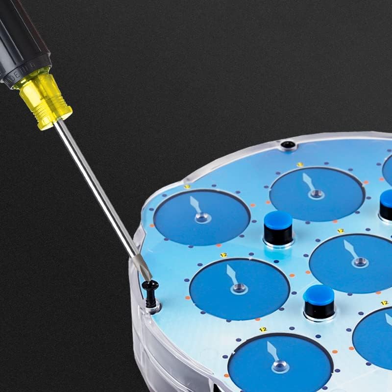 Speed Cube Clock M Magic Clock Transpsarent Blue Speed Clock Puzzle Educational Fidget Cube 3D Puzzle Toy