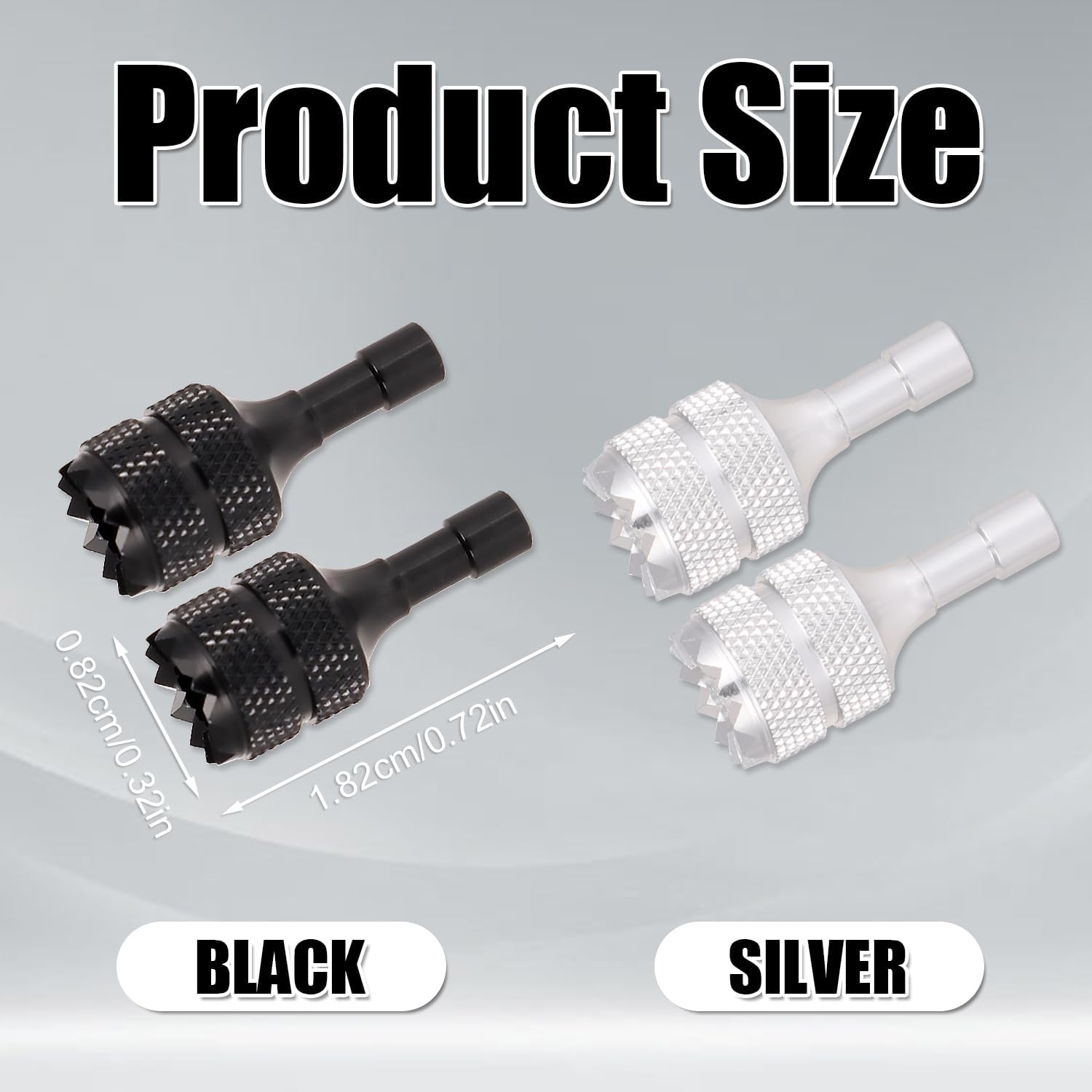 4pcs Drone Controller Sticks, Detachable Drone Remote Joysticks Thumb Rocker Replacement Compatible with DJI Mini 3 Pro Drones DJI RC Smart Controller (Silver, Black)