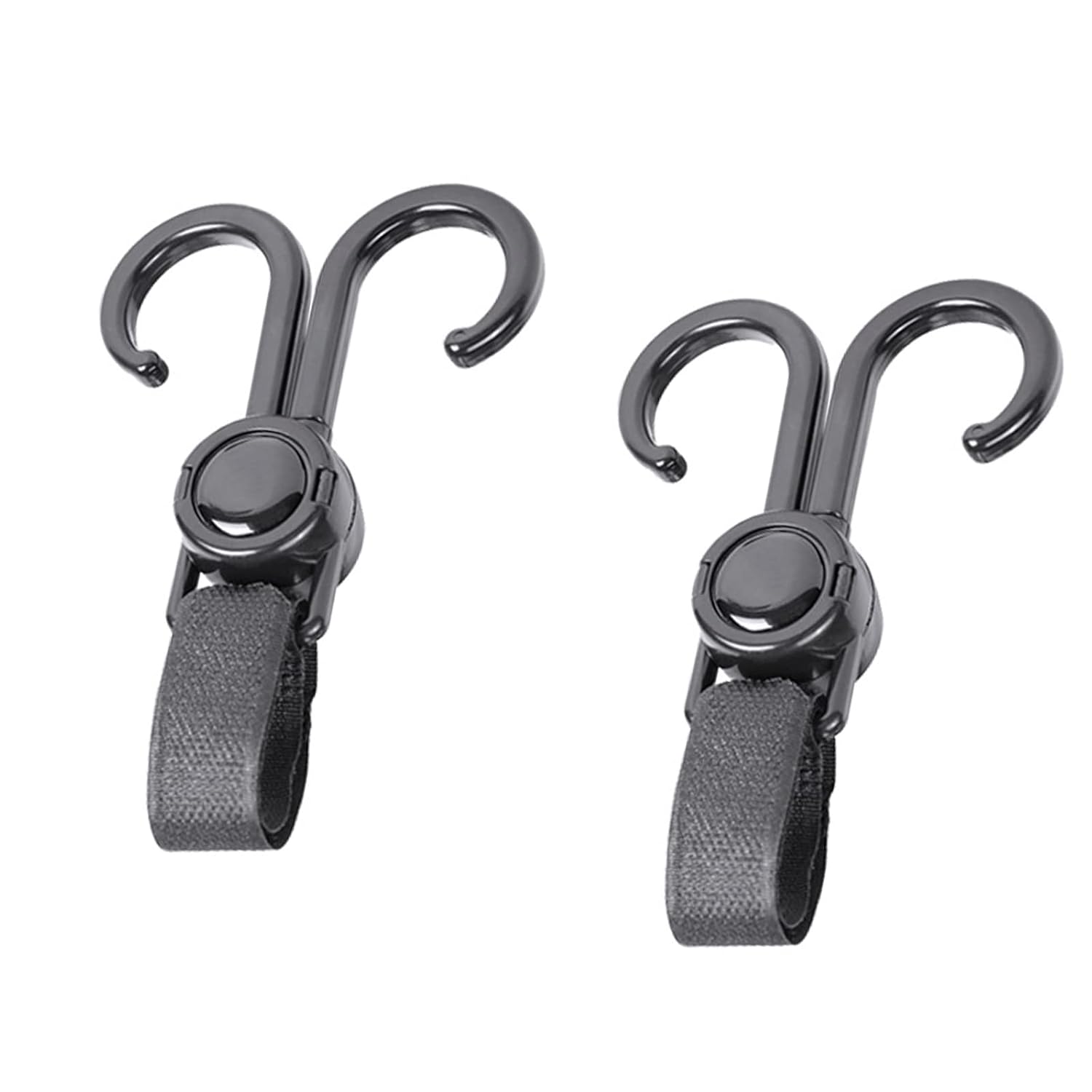 2 Pcs Pram Hook Adjustable Baby Car Hook Multi Purpose Stroller Hooks for Trolley Hanging Bags Clothes