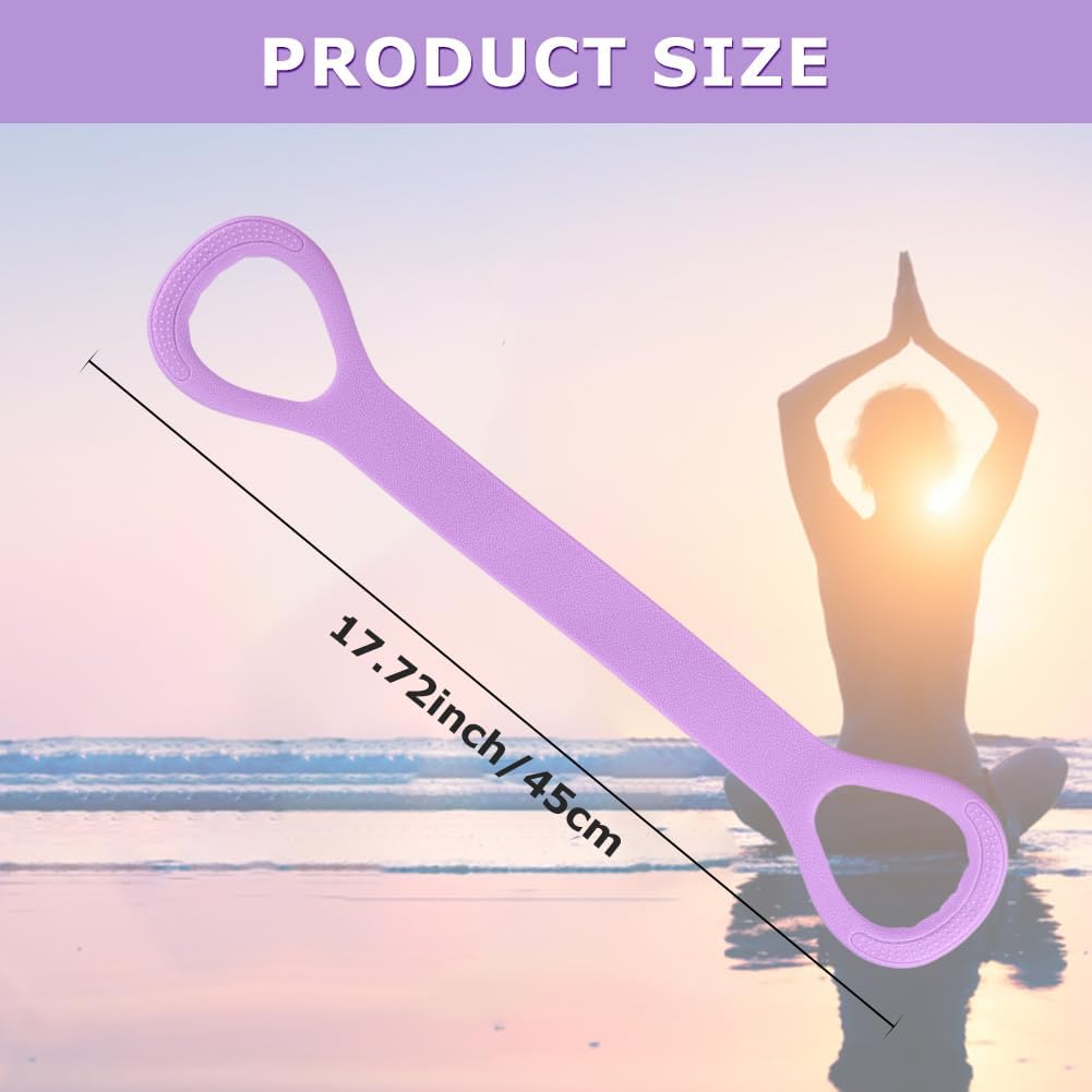 3pc Figure 8 Resistance Band, Arm Back Shoulder Exercise Bands, Elastic Rope Stretch Fitness Band, 8 Shaped Stretch Band for Chest Expander, Yoga Gym Fitness Pulling Rope