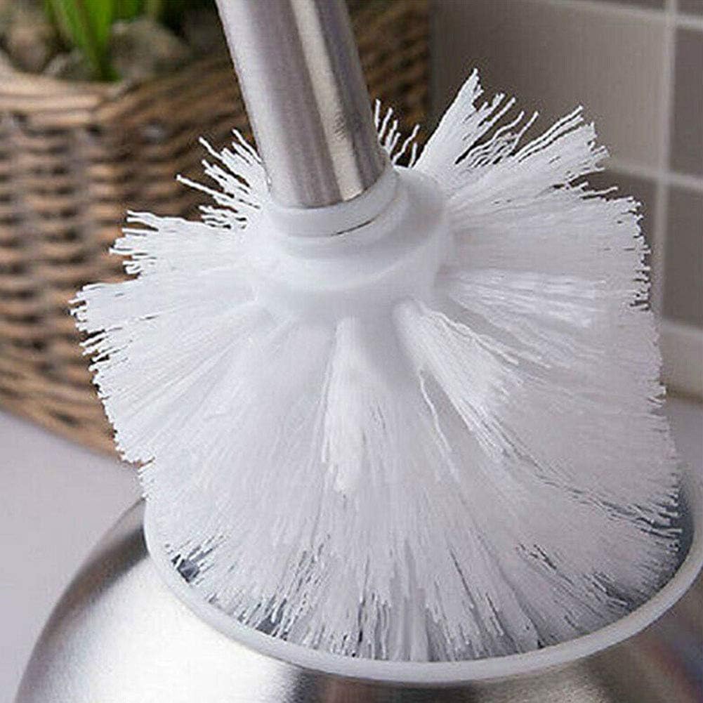 2pcs Toilet Bowl Brush Replacement Head, Universal Toilet Brush Head, Plastic Replacement Toilet Bowl Brush Head, Hotel Home Cleaning Tool Fit for Most of Cleaning Holders