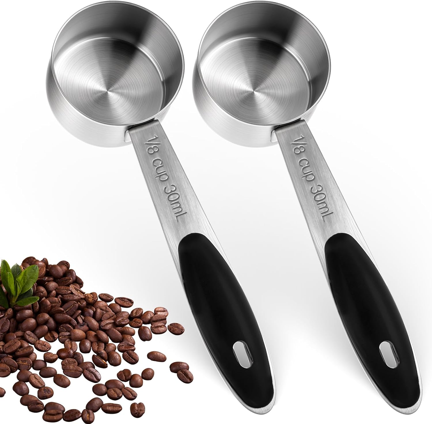 1/8 Cup 30 ml Measuring Cup Stainless Steel Single Metal Measuring Cups Kitchen Gadgets for Cooking Kitchen Tools with Easy to Read Markings for Measuring Dry or Liquid Ingredients