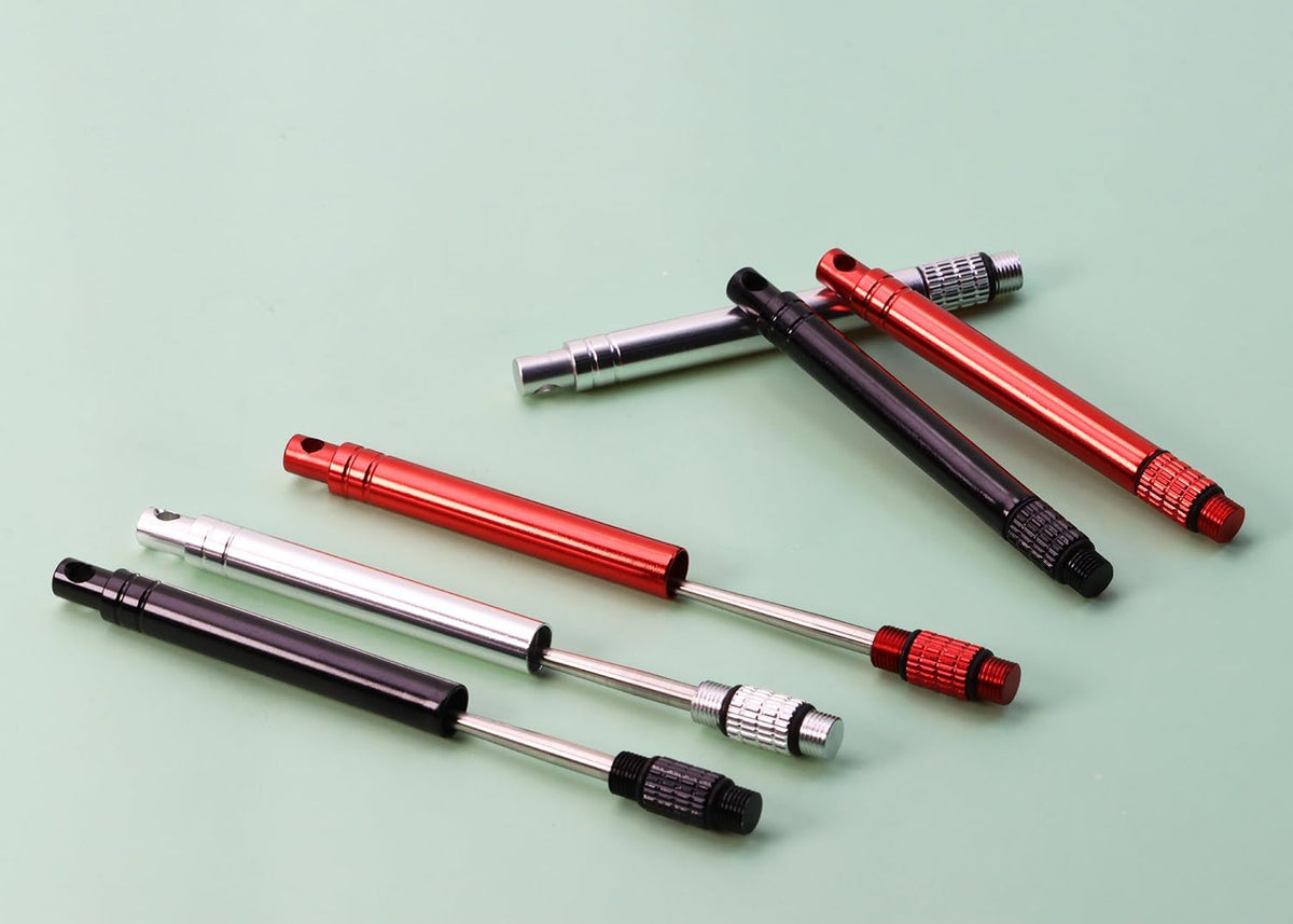 6pcs Stainless Steel Toothpicks Colorful Toothpick Holder Reusable Metal Fruit Stick Cocktail Pick for Tooth Clean Toothpick