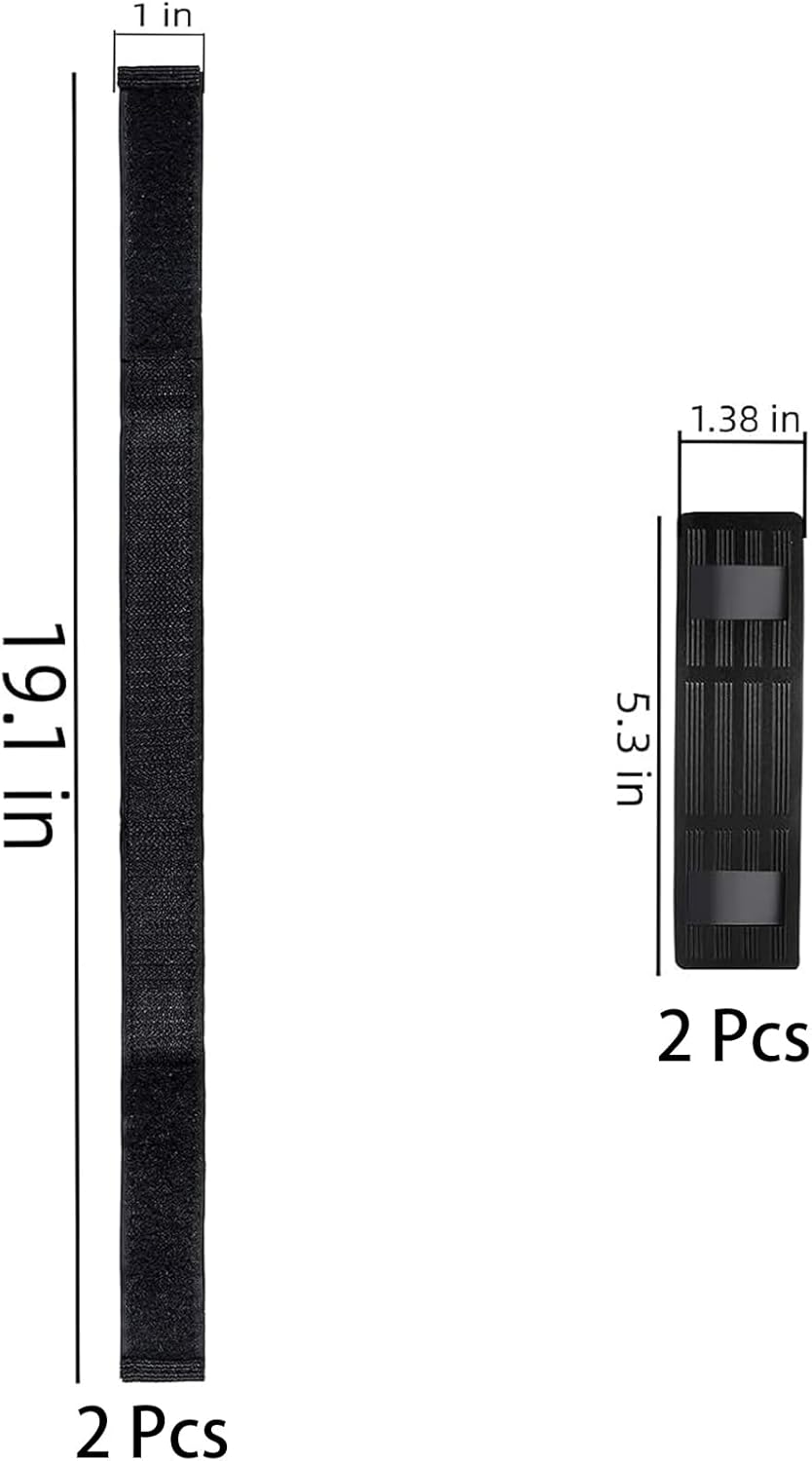 4 Piece Adjustable Hoverboard Seat Attachment and Protector Hook for Kart Accessories Self Balance (19.1 Inches), Boogie Board Strap Replacement, Kids and Adult Go-Kart