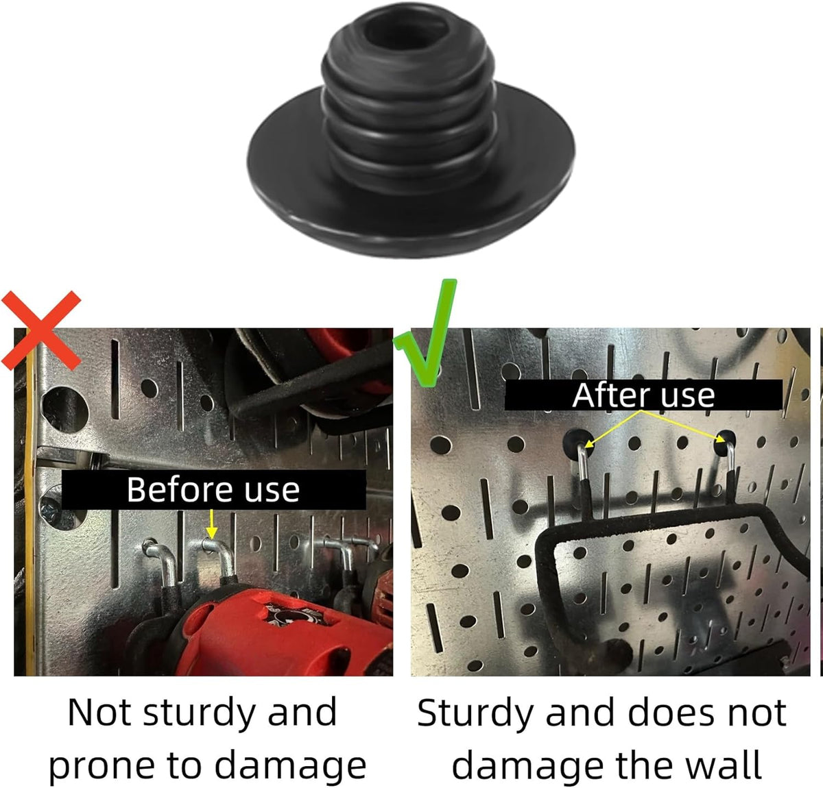 50PCS Pegboard Hook Locks, for Stopping Hooks from Falling Off, peg Board Organizer Accessories, Hook Lock, pegboard Hooks, pegboard Clips, peg Hooks