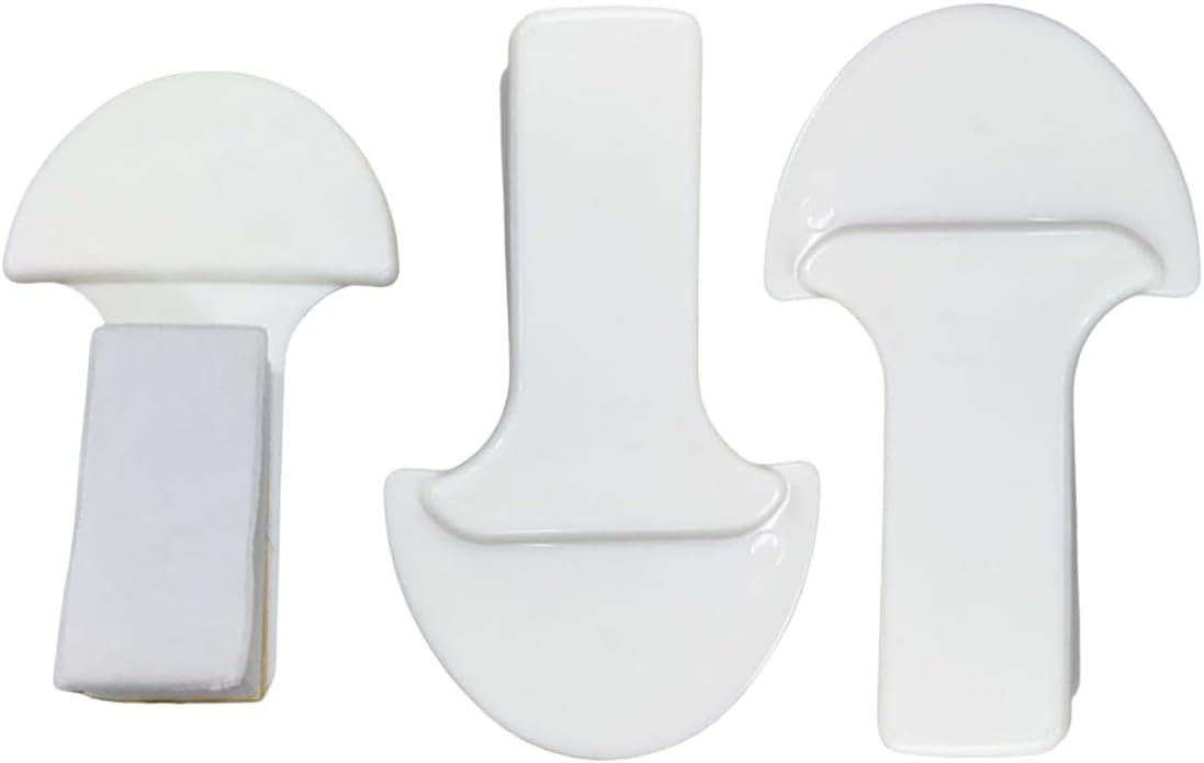 Toilet Seat Handle - Lift More, Less Mess -Easy Application 3 Pack White