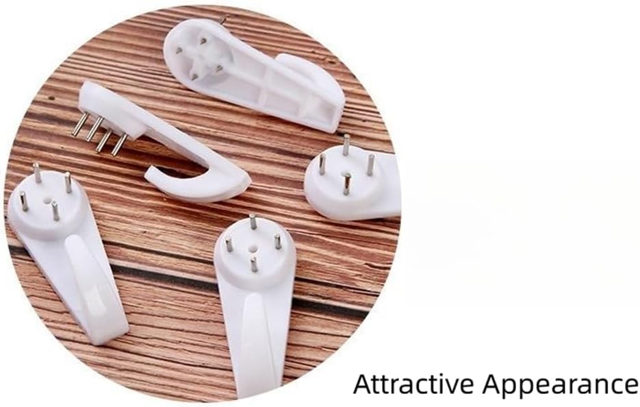 Concrete Wall Hooks，30pcs Invisible Nail Hangers, No Damage Wall Picture Hanger ， Powerful Concrete Hard Wall Drywall Picture Hooks Non-Trace Hanging Hook for Picture Photo Frame Clock Hangers