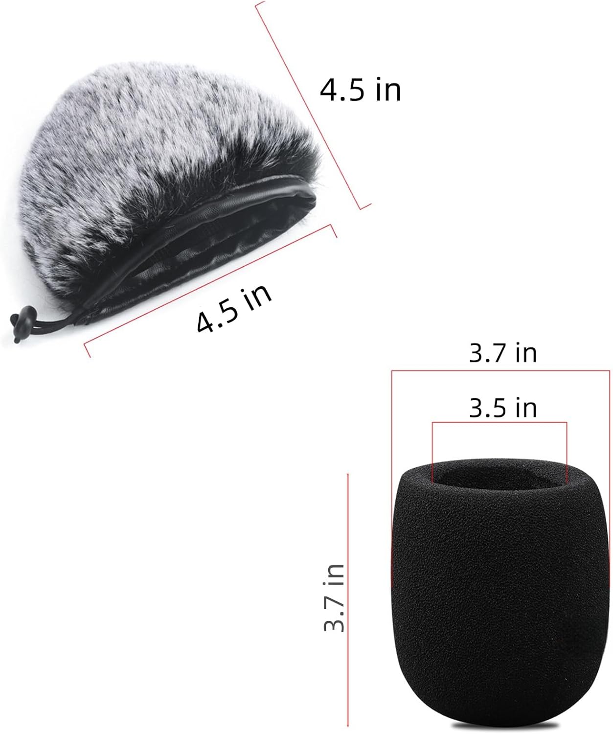 2 PCS Pop Filter Compatible with Blue Yeti Microphone,For Yeti Mic,For Blue Yeti Pro USB Microphone