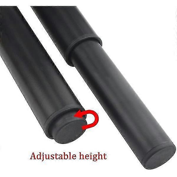 (25-42cm, black) Set of 4 strong adjustable metal furniture legs-YuJia