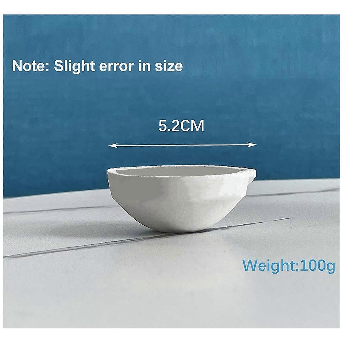 Small Melting Ceramic Crucible Dish Cup Set with Whip Tongs Handle 2A Melting Ceramic Crucible Set