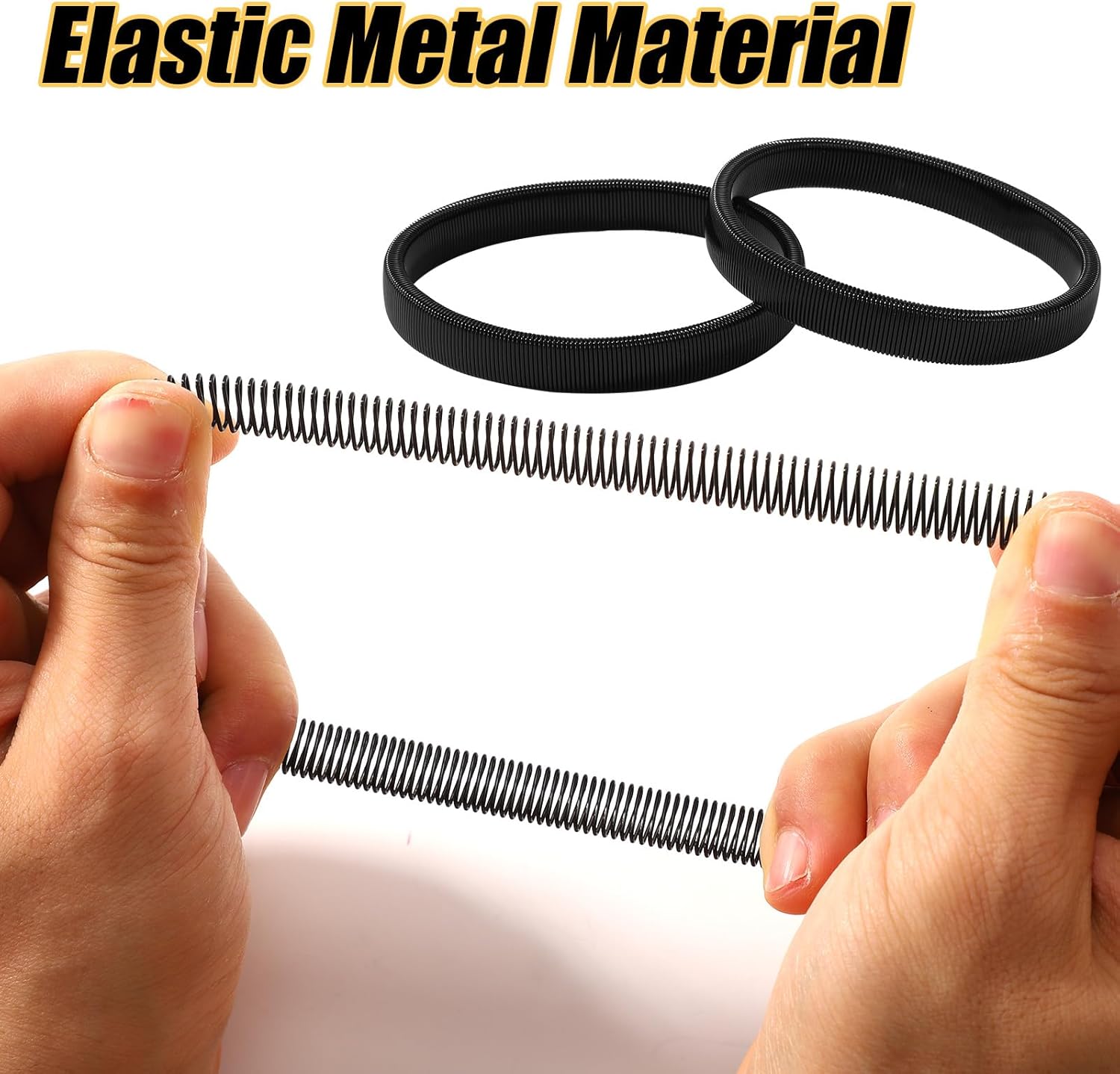 6pcs Sleeve Garters, Anti-Slip Shirt Sleeve Holder Stretchy Metal Arm Band Unisex Arm Strap to Hold up Sleeves Armbands for Women Men (Black, Gold, Silver)