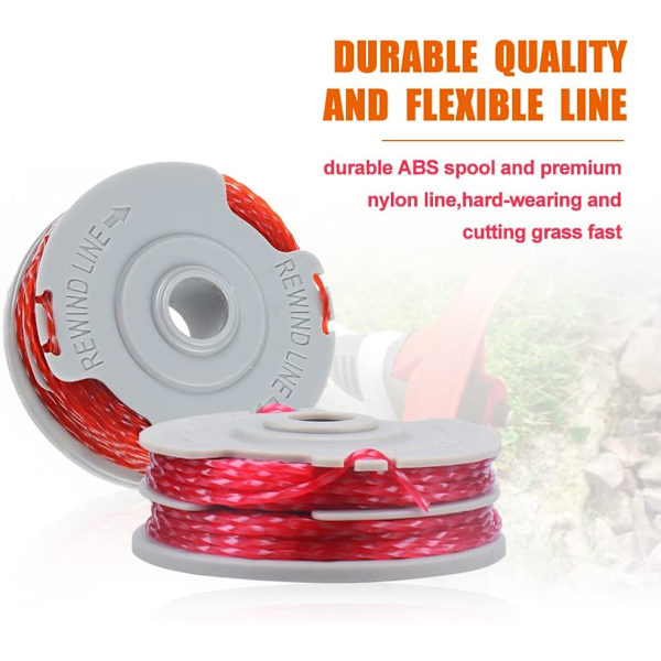 4-pack string trimmer line spool for Flymo FLY021 brush cutter line spool replacement spool for Flymo string trimmer 36ft/1.5mm