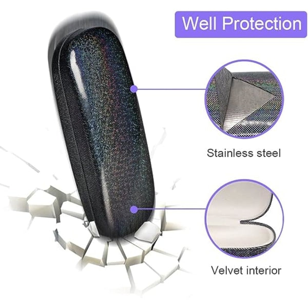 (4 pcs) Glasses Case, Unisex Hard Shell Glasses Case Protect