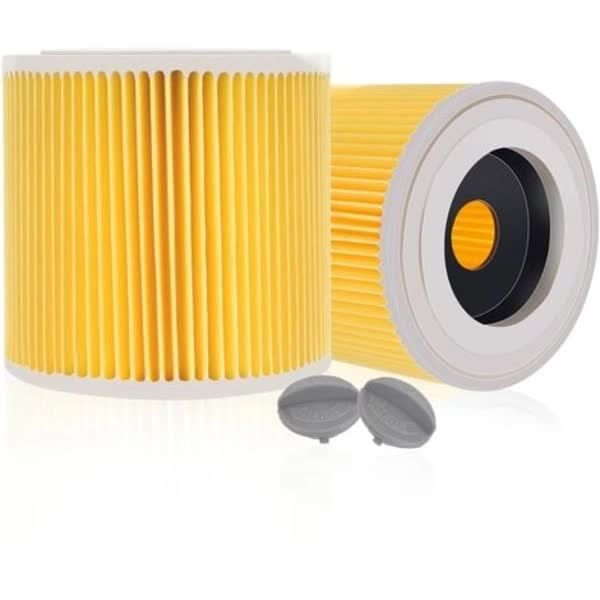 2-Pack Filter Cartridge Compatible with Kärcher WD3 Premium NT20/1 NT30/1 NT38 Vacuum Cleaners