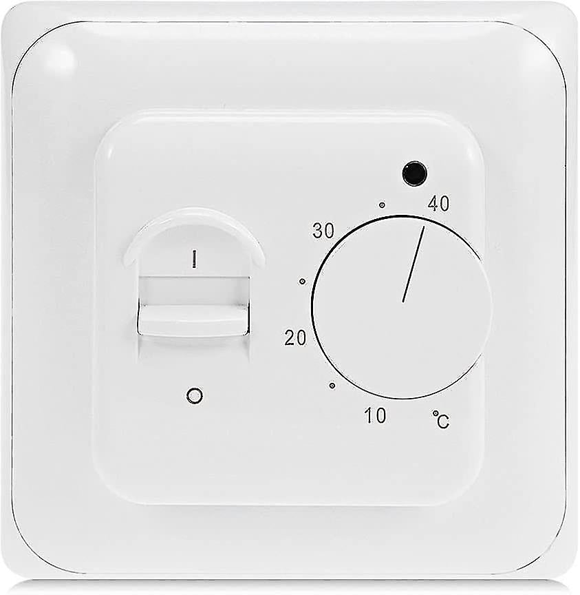 Electric Underfloor Heating Thermostat, 220V 16A with Probe, Mechanical Control, Energy Class A+++, Compatible with Underfloor Heating Systems