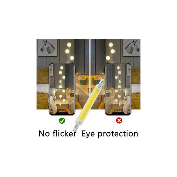 R7S LED Bulb 20W Dimmable 2-Pack, 118mm 3000K Warm White 3000LM, 360-Degree Lighting Flicker-Free, Compatible with Halogen Bulbs J118 300W