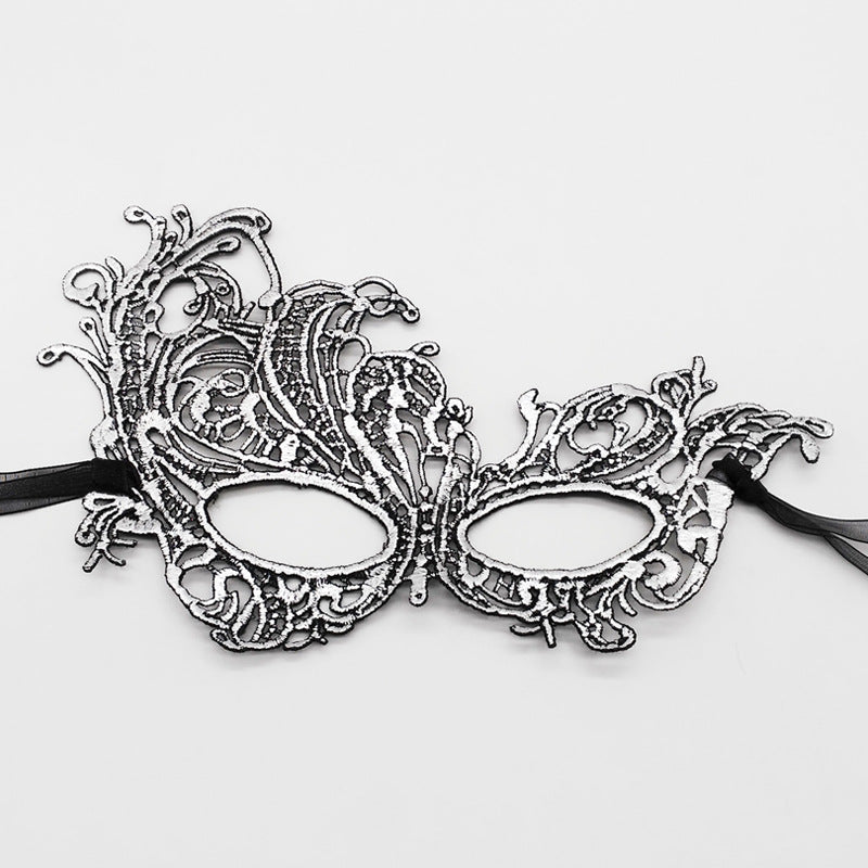 Venetian Masquerade Mask for Women Elegant Lace Halloween Mardi Gras Party Gold Silver Black
