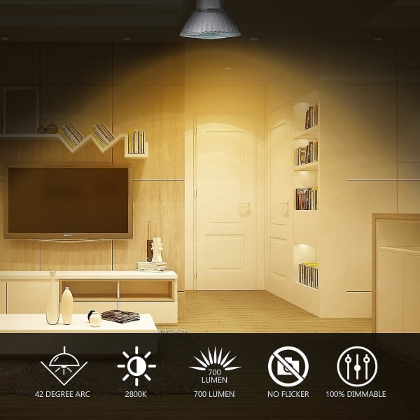 8-pack GU10 halogen bulbs 35W 220V warm white 2800K