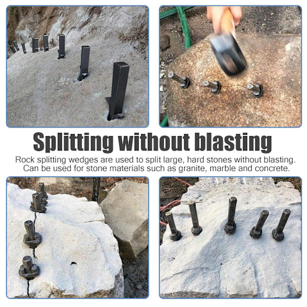 Wedge molds/Stone wedge for stone cracking 18 mm 5-pack