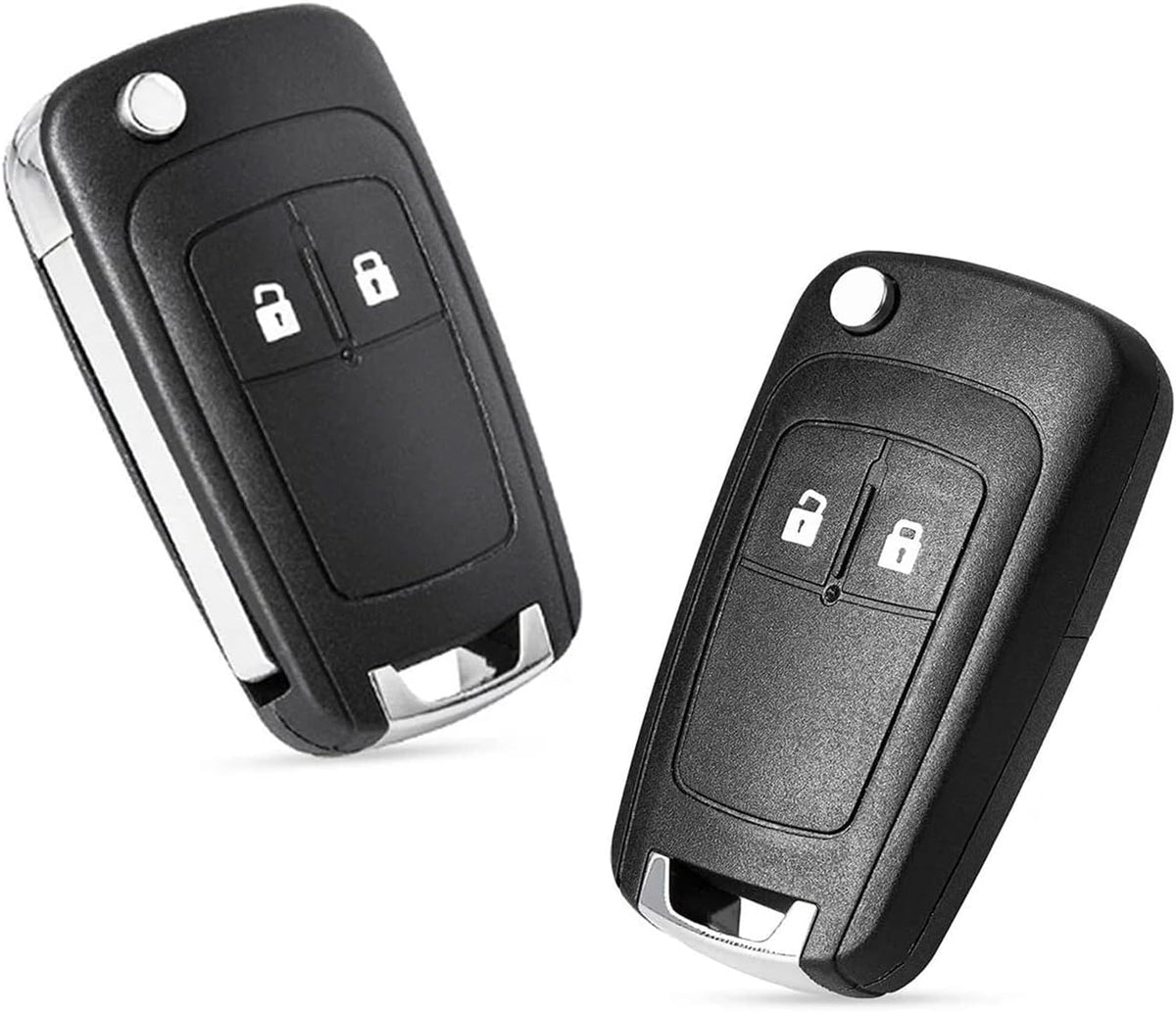 Vauxhall Opel Astra Insignia Vectra Zafira Meriva Mokka Key Shell Replacement Remote Control Car Key Case with Blade 2 Buttons 2pcs