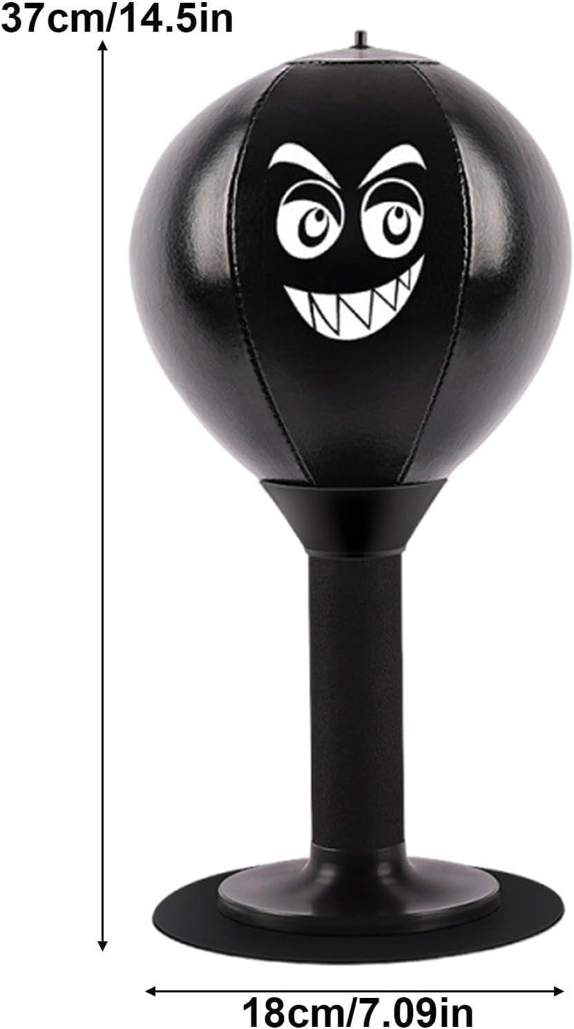 Stress Relief Boxing Ball for Desk with Suction Cup, Compatible with Office and Home Use, Perfect Gift Idea