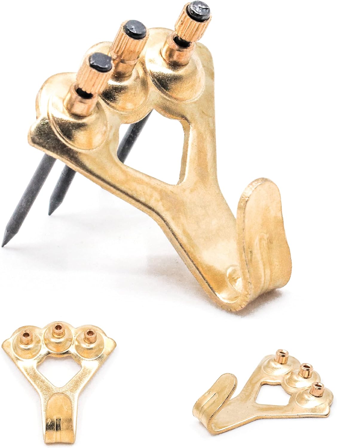 Heavy Duty Picture Hooks Hold 45 kg 10 Pack with Nails Compatible with Drywall for Mirrors