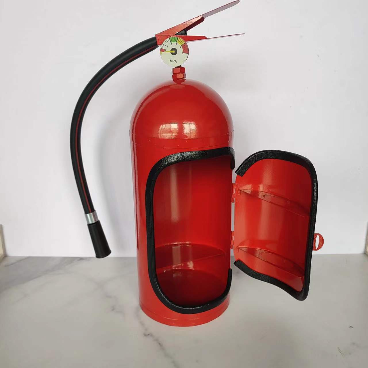 Red Wine Cabinet Minibar with Fire Extinguisher Gift for Men