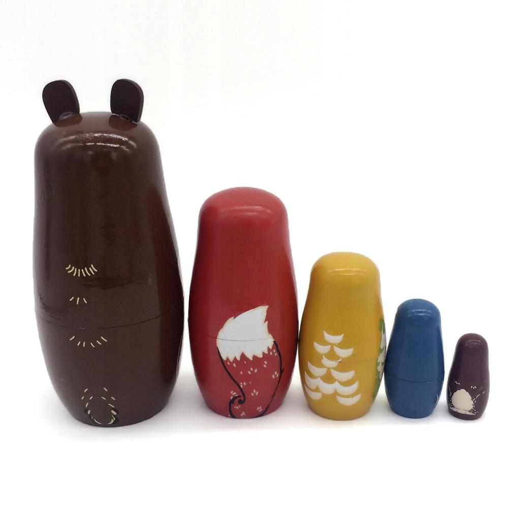 Russian Dolls / Matryoshka - Babushka doll - Animals Multicolor multicolor