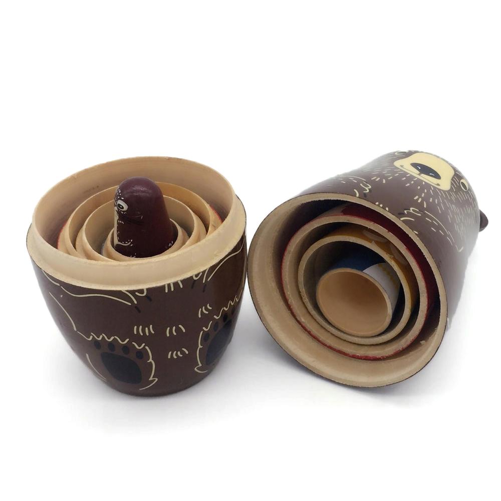 Russian Dolls / Matryoshka - Babushka doll - Animals Multicolor multicolor