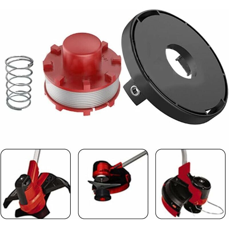 Line spool and spool cover for Einhell CECT 36/30 LI E SOLO, AGILLO 36/255 BL grass trimmer, trimmer line