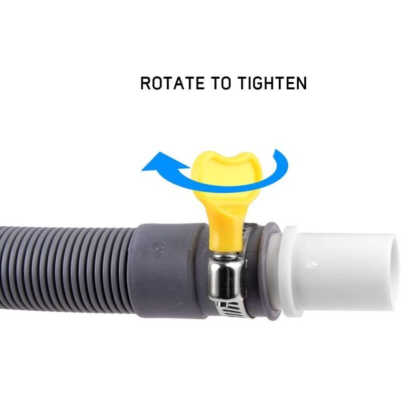 Washing Machine Dryer Drain Hose Extension Connection 2m Compatible with DEBUNS