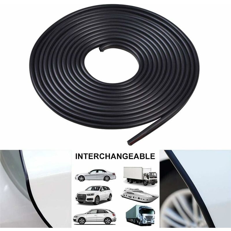 Car Door Edge Protector Rubber Strip Anti-Scratch, 5M Car Door Protector Compatible with Most Vehicles