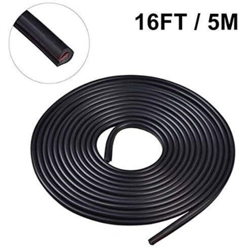 Car Door Edge Protector Rubber Strip Anti-Scratch, 5M Car Door Protector Compatible with Most Vehicles