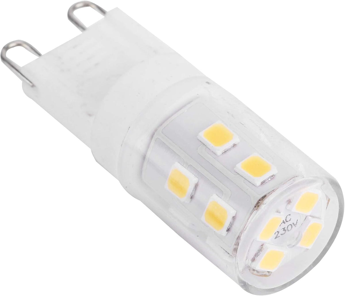 G9 LED Bulbs 2W 16-LED Mini Light Bulbs, Dimmable, Energy Saving Equivalent 30W Halogen, 10pcs, Ceramic Base, Eye Protection