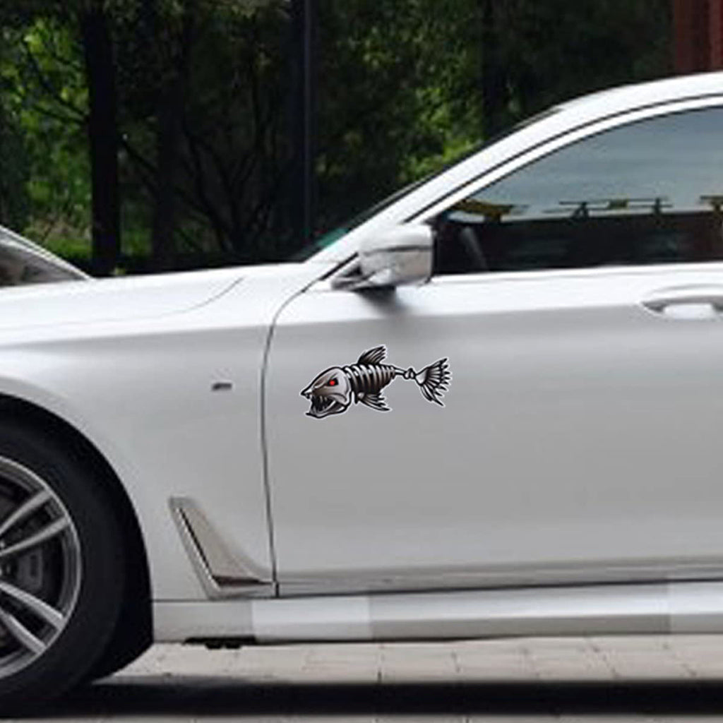 Kayak Fishing Boat Decal Sticker Set of 2, 25x13cm Reflective Car Decal Accessories