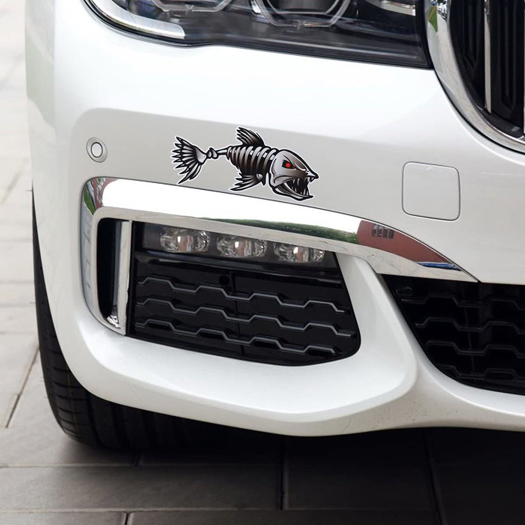 Kayak Fishing Boat Decal Sticker Set of 2, 25x13cm Reflective Car Decal Accessories