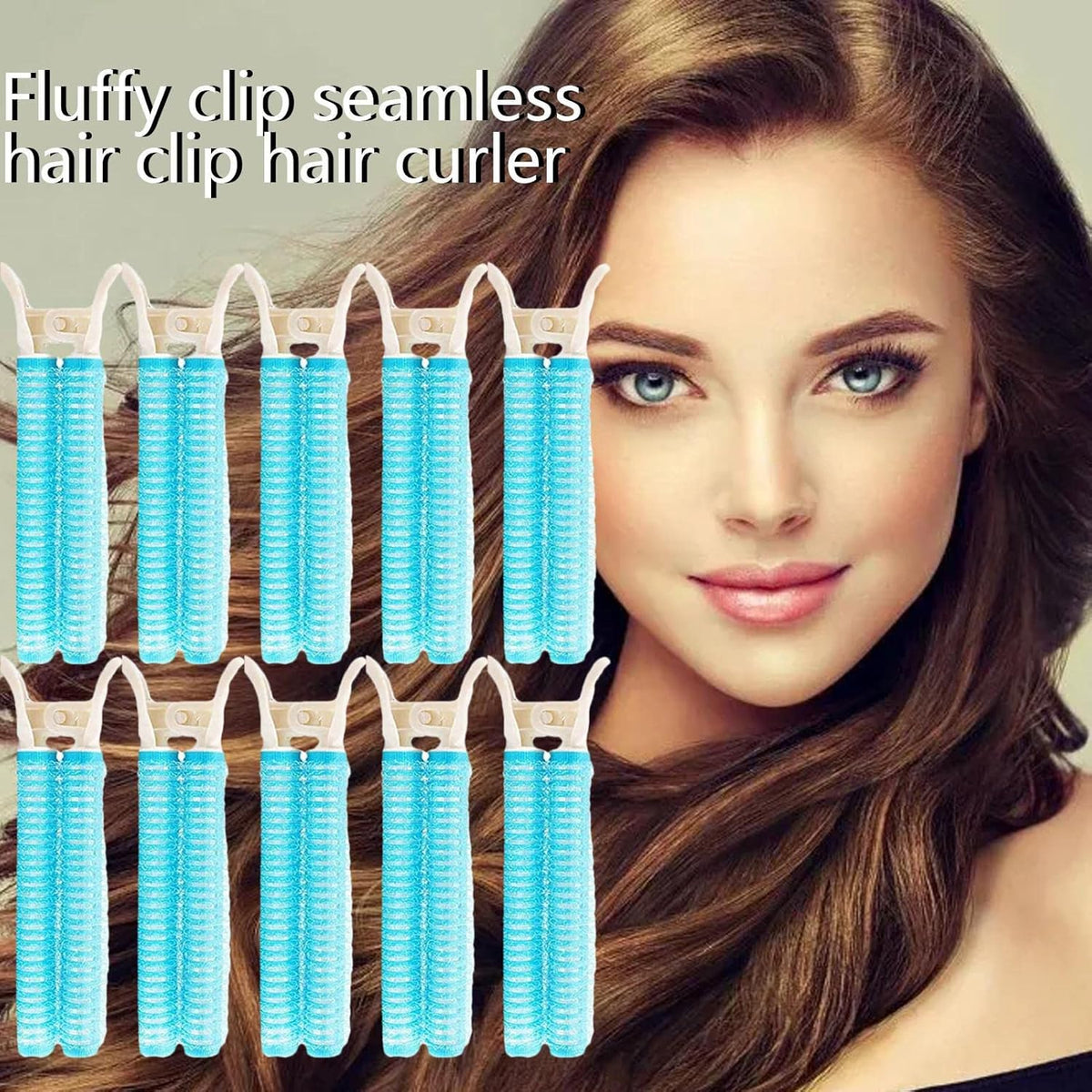 Volumizing Hair Root Clips - Set of 10 Magic Clips for Hair Volume - Hair Root Fluffy Hair Clip Head Seamless Hair Clip Curling Barrel -
