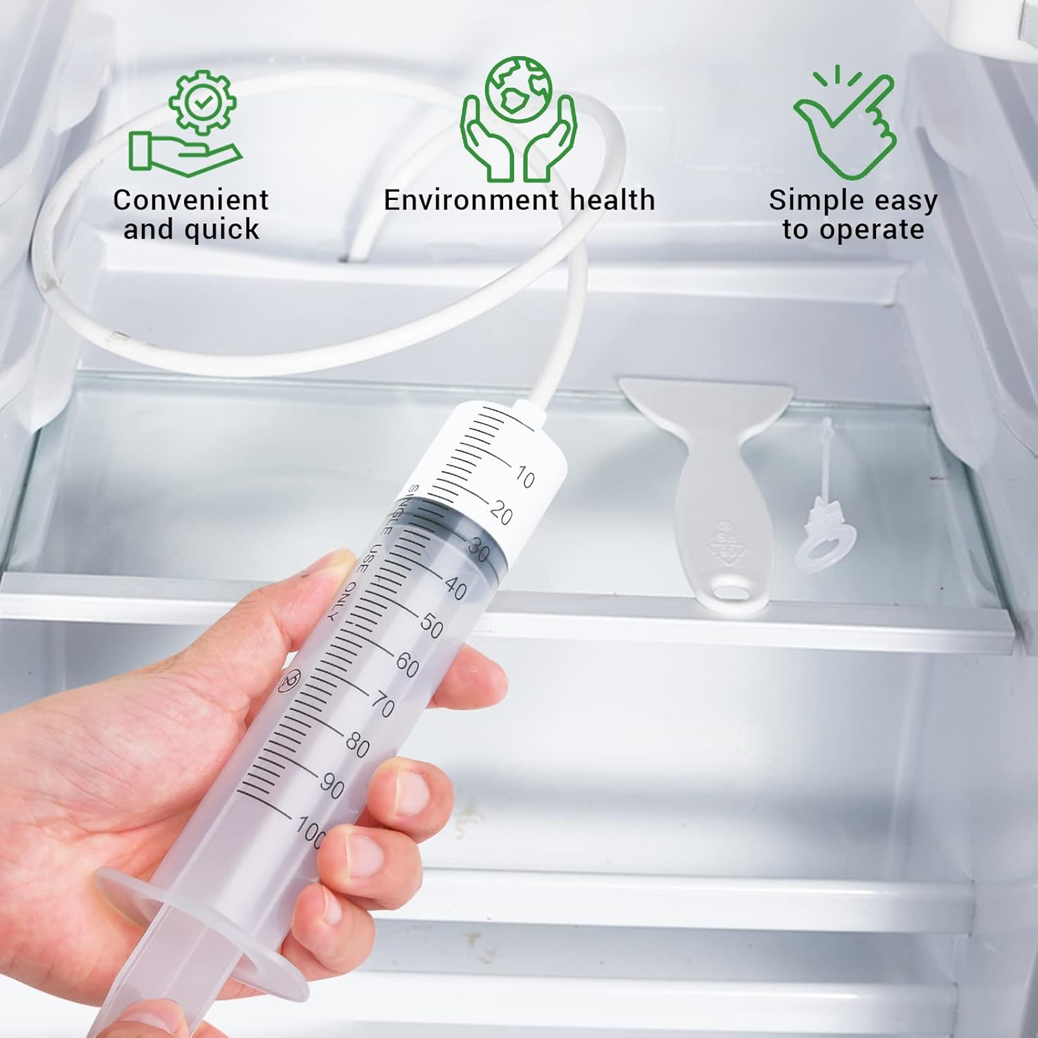 8pcs Refrigerator Drain Hole Cleaning Set Compatible with Refrigerators