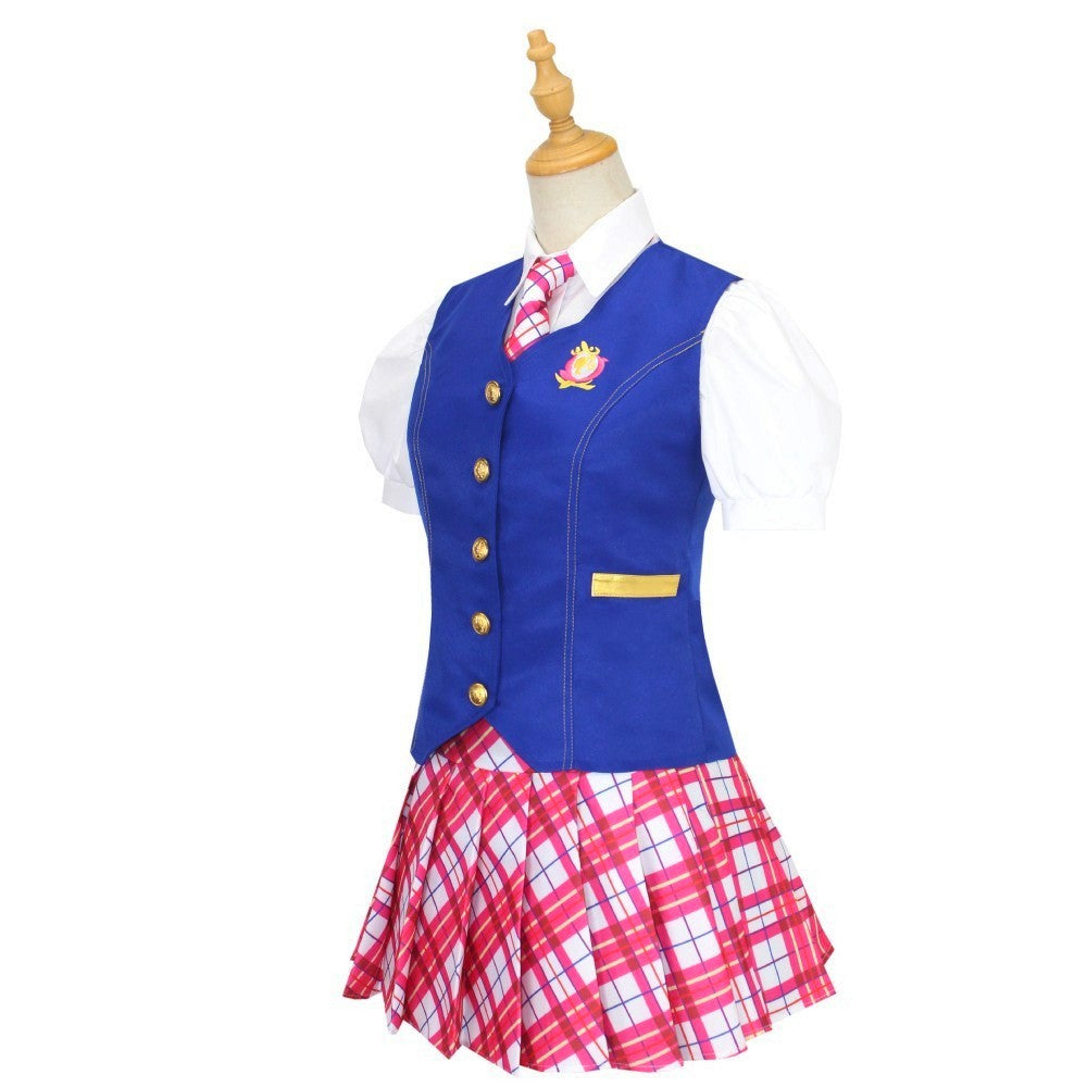 Barbie Movie Delancy Dress Four-Piece Set S Ever After High Princess Academy School Uniform Costume