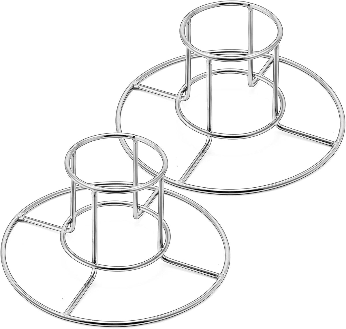 2-Pack Beer Can Chicken Holder for Grill Smoker Oven, Vertical Stainless Steel Beer Butt Chicken Stand for Whole Chicken Roaster, Food Grade &amp; Non-Toxic Rack for Tender and Juicy Chicken
