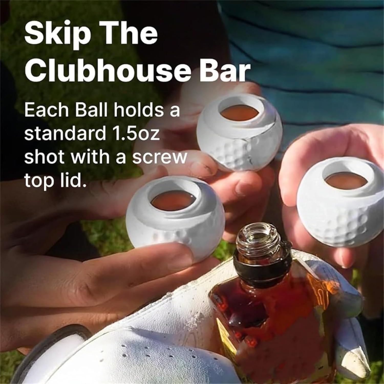 Golf Shots - Golf Ball Shaped Shot Glass, Golf Ball Shot Glasses,1.5oz Cool Golf Ball Shot Glass,for Golf Enthusiasts-Novelty Shot Glasses-Novelty Shot Glasses (9PCS)