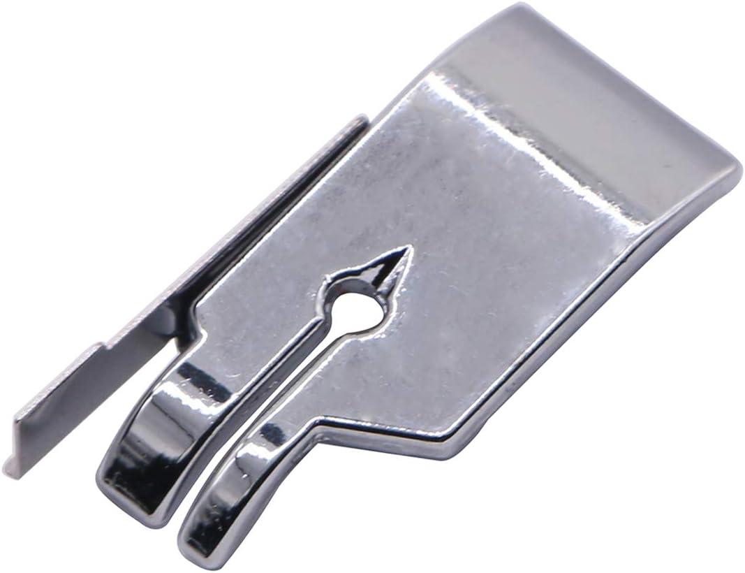 1/4'' (Quarter Inch) Quilting Patchwork Sewing Machine Presser Foot with Edge Guide for All Low Shank Snap-On Singer, Brother, Babylock, Euro-Pro, Janome, Juki, Kenmore, New Home, White, Simplicity