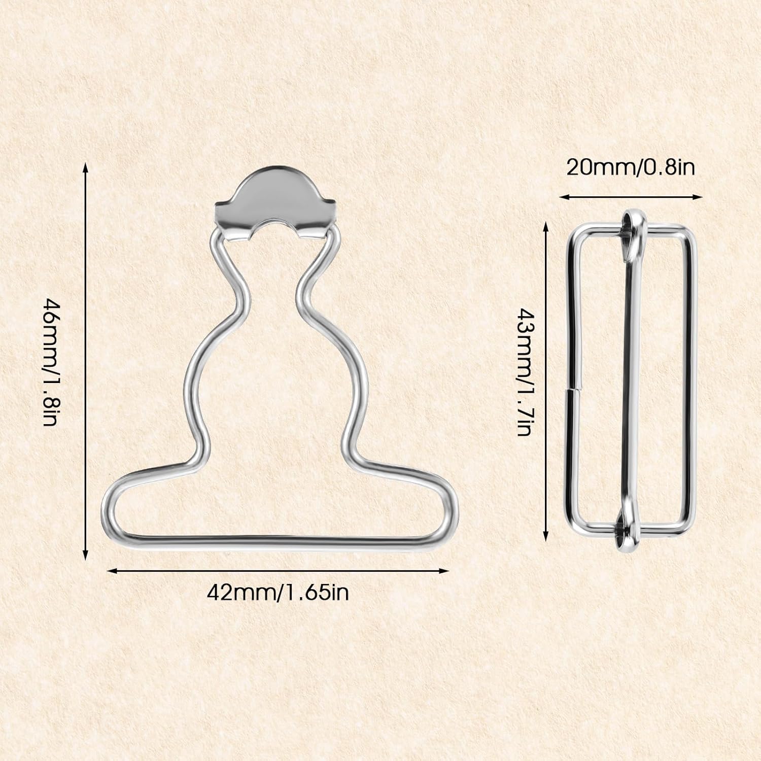 2PCS Jean Overalls Overall Buckles Adjustable Bib Clips No-Sew Button for Overall Bib Pants overalls Jeans Jacket