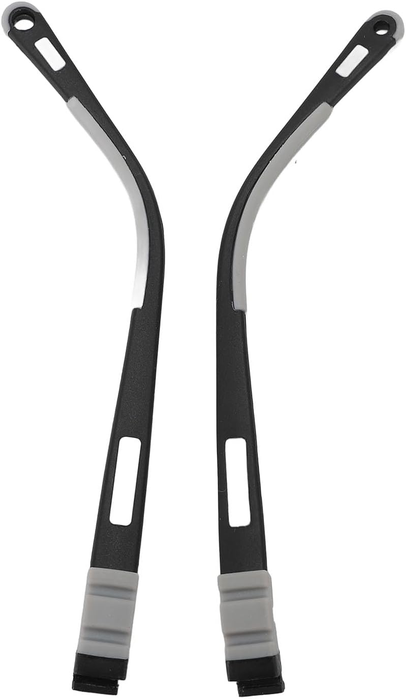 Child Eyeglass Arms Flexible Silicone Kids Glasses Legs Black Gray, Safe Non Slip Replacement for Child Eyeglass with Holes