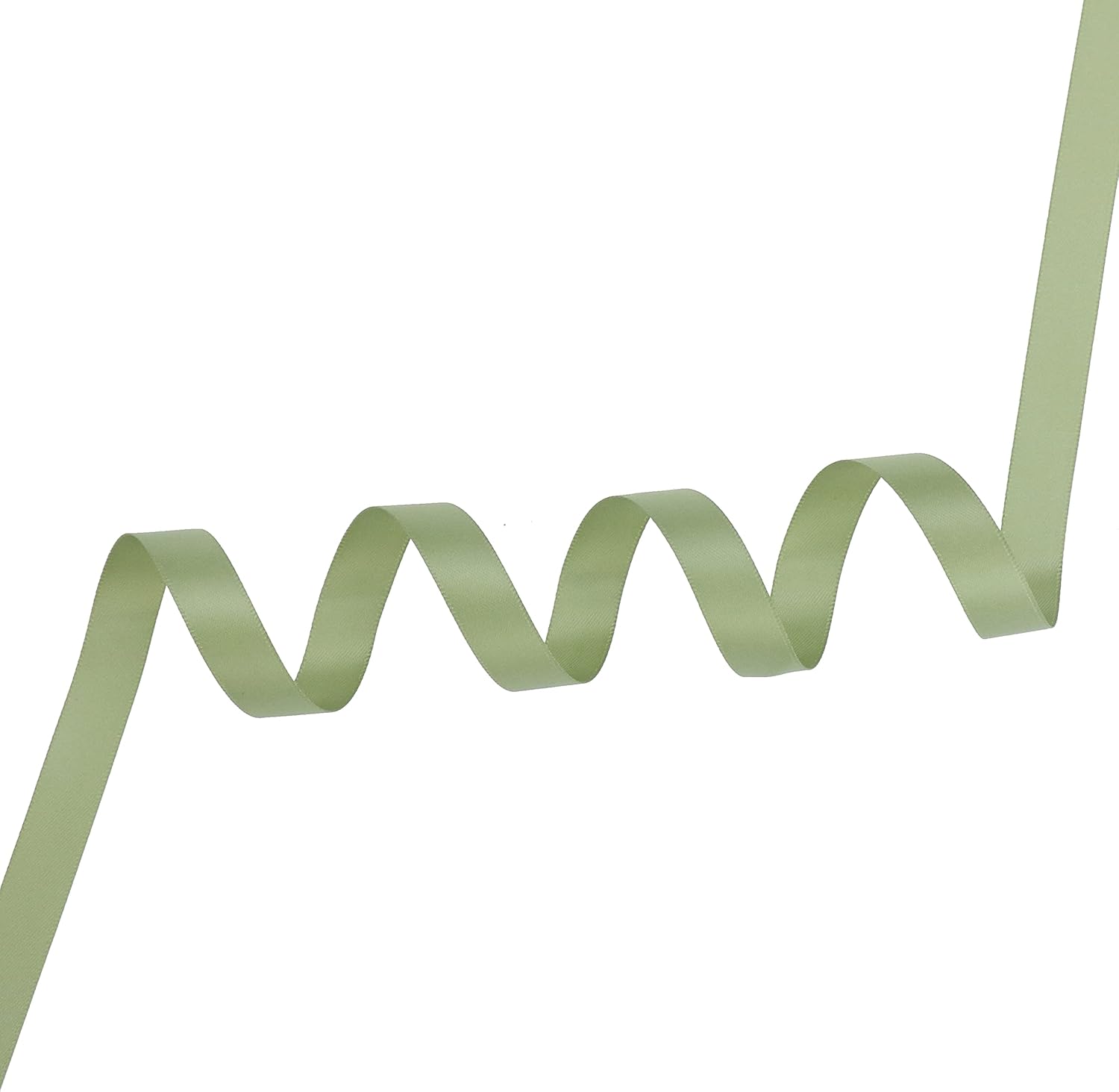 Sage Ribbon 1/2 Inch Sage Green Satin Ribbon Green Silk Ribbon for Wedding Decor Thin Sage Green Ribbon for Gift Wrapping Hair Ribbon for Craft - 50Yards