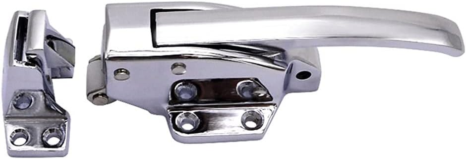 Freezer Handle,Walk-in Cooler Door Handle, Adjustable Latch Spring Loaded Walk in Freezer Cooler Grip Industrial Machinery and Equipment Refrigerator Oven Refrigerator Door Handle